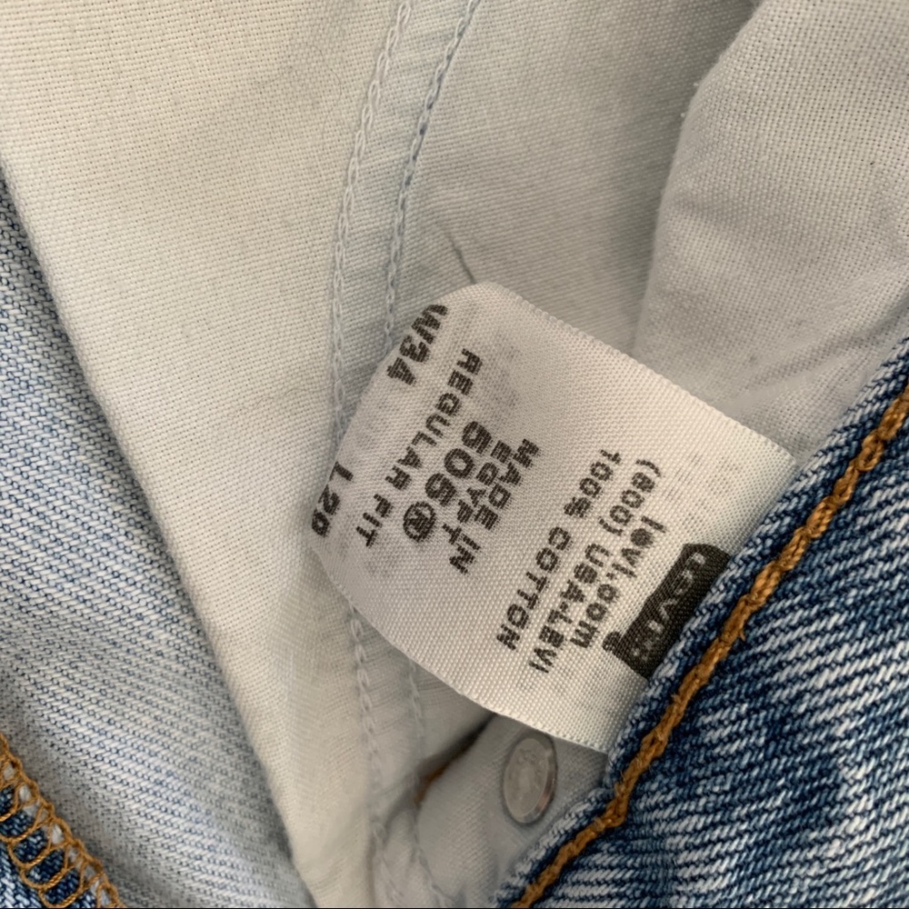 Vintage Levi's 505 Light Blue Wash 29 30 - Picture 8 of 8
